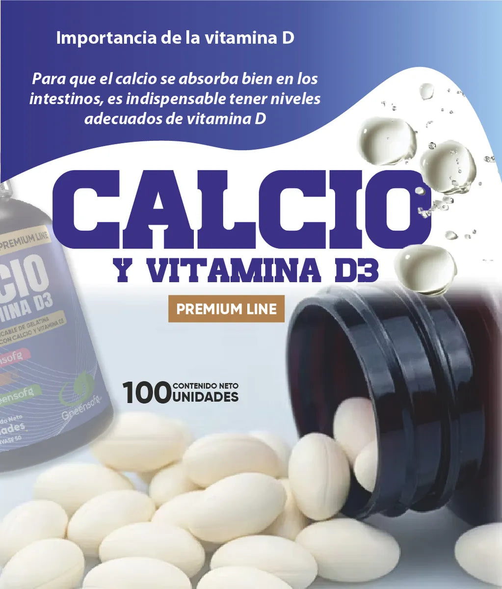 Calcio + Vitamina D3 Pack x3